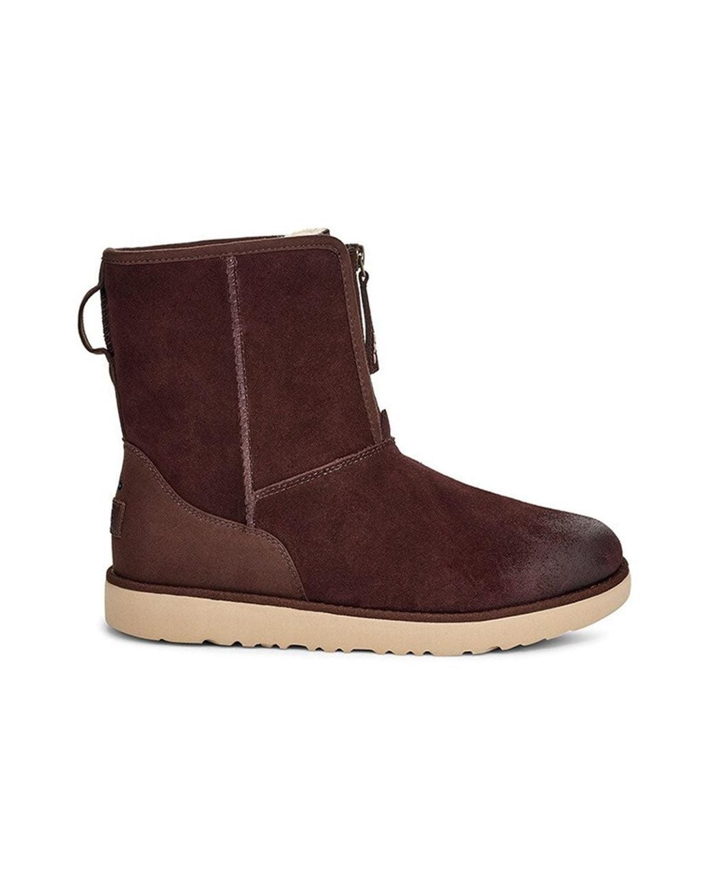 Ugg Brown Classic Short Front Zip Boot 'Stout' for men