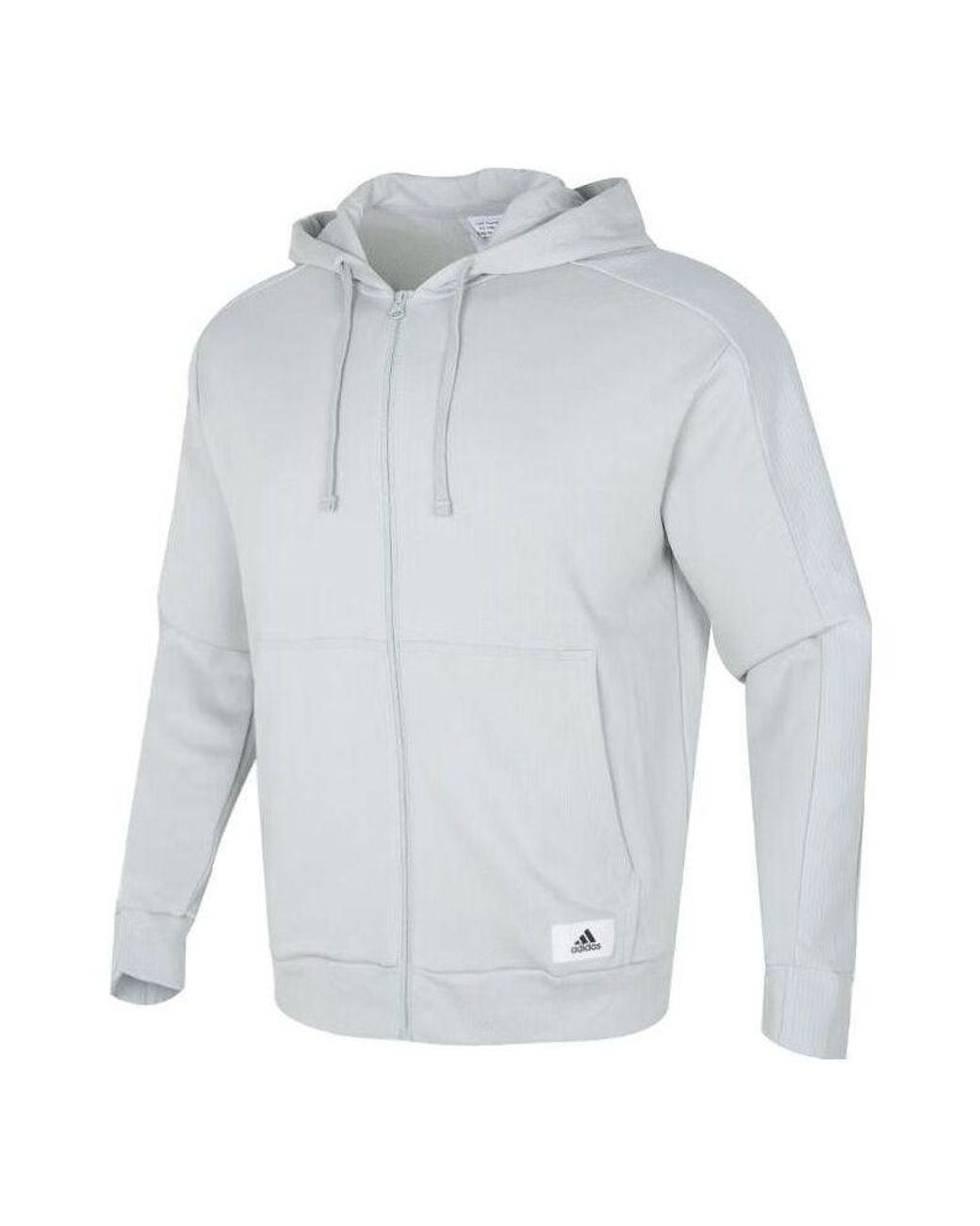Adidas Blue Lounge French Terry Full Zip Parka Jackets for men