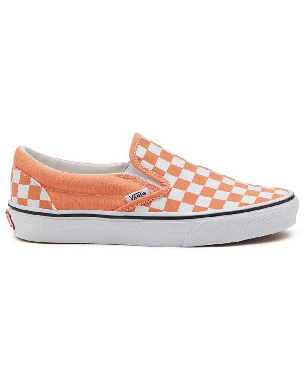 Vans Slip-on Checkerboard Slip-on Sneakers Orange in Pink for Men | Lyst