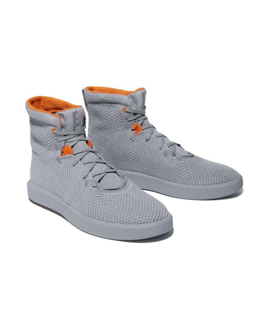Timberland Gray Truecloud Ek+ Knit Chukka Shoes for men