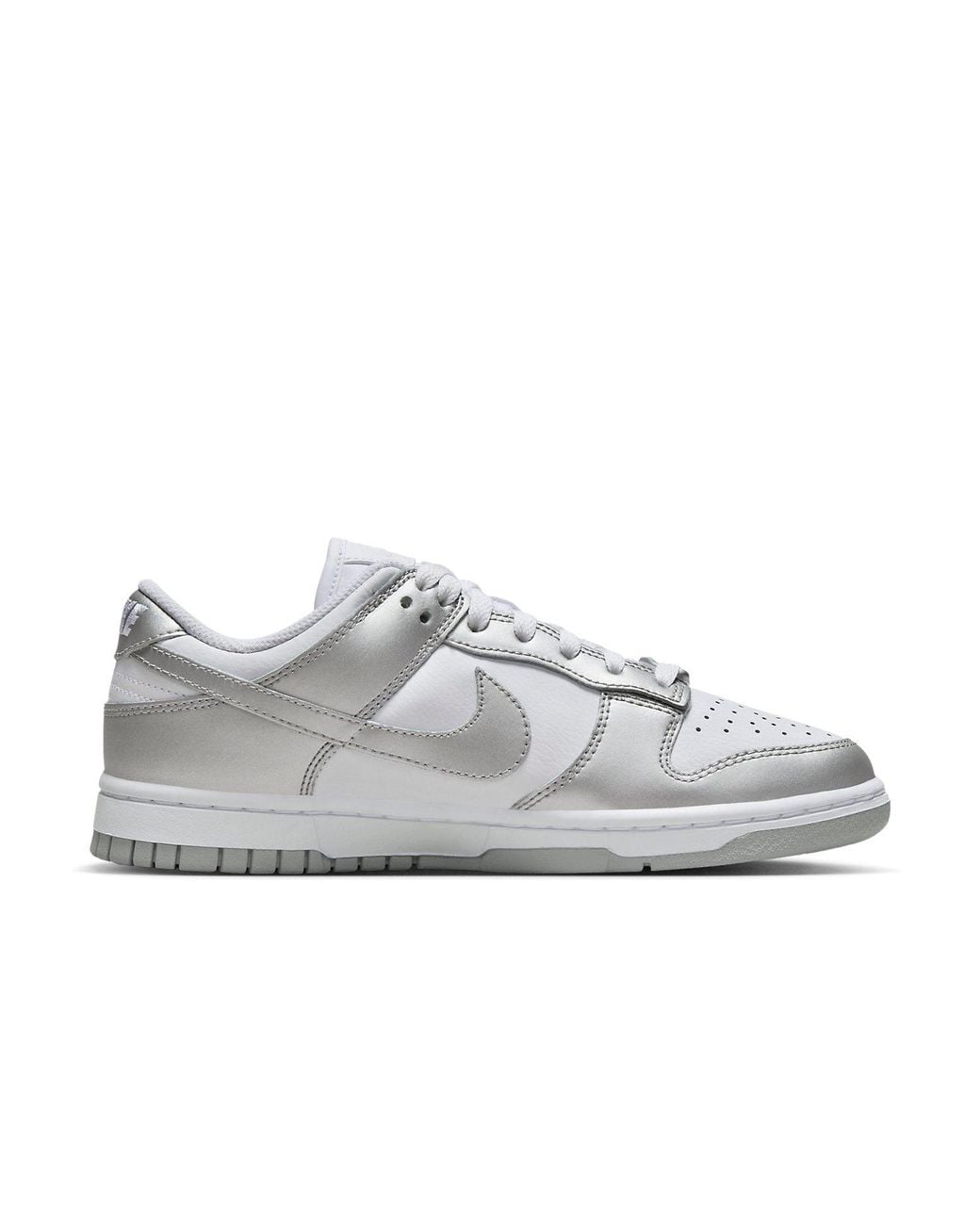 Nike White (Wmns) Dunk Low 'Metallic'