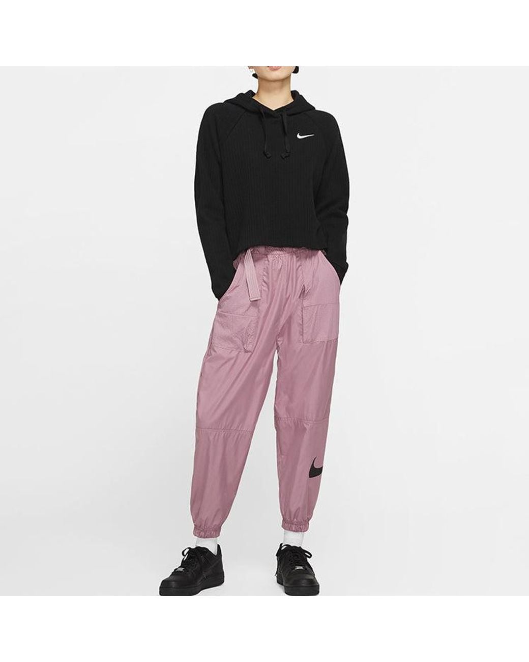 Nike Black (Wmns) Sportswear Cropped Hoodie