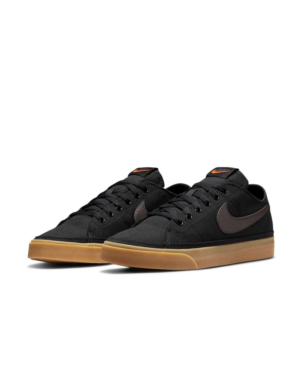 Nike Black Court Legacy Canvas Gum' for men