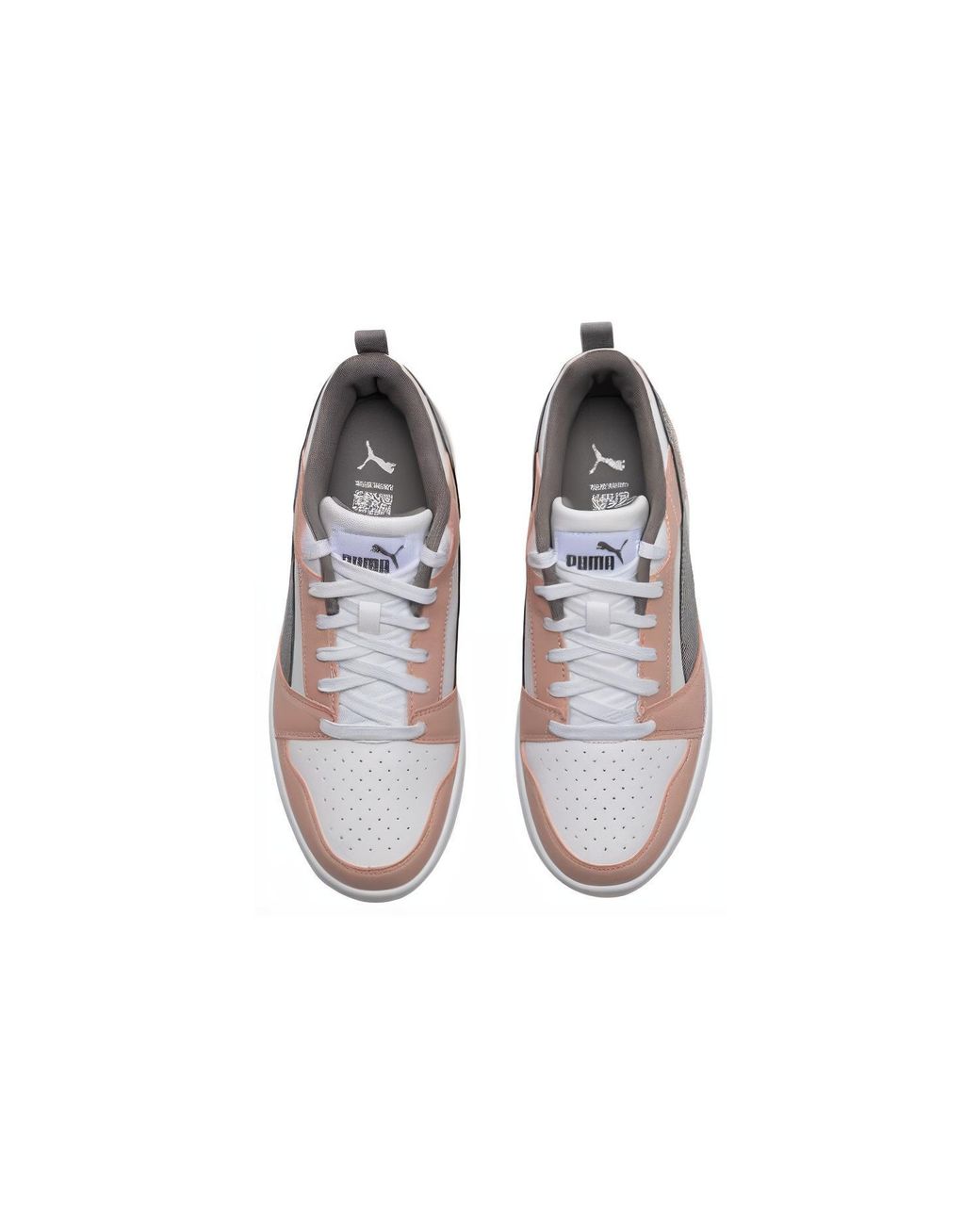 PUMA White (Wmns) Rebound V6 Low 'Rose Quartz'