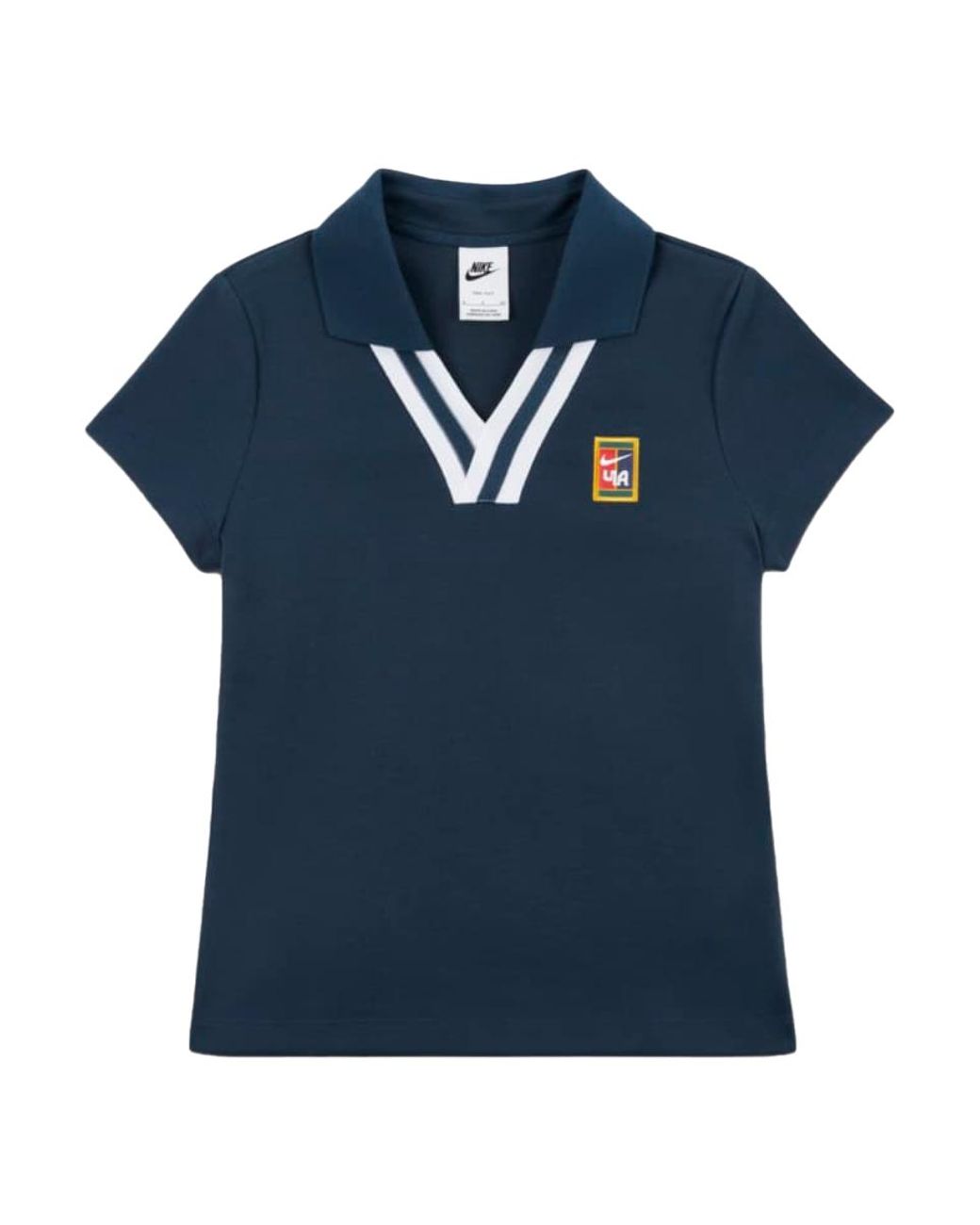 Nike Blue (Wmns) By Yoon Short Sleeve Polo Shirt Asia Sizing 'Armoury'
