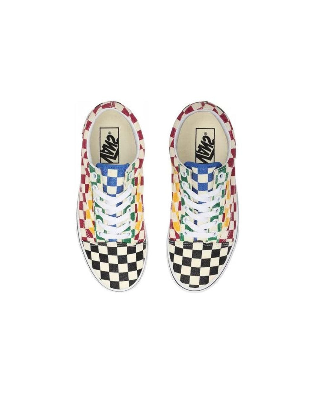 Vans White Old Skool 'Glitter Check' for men