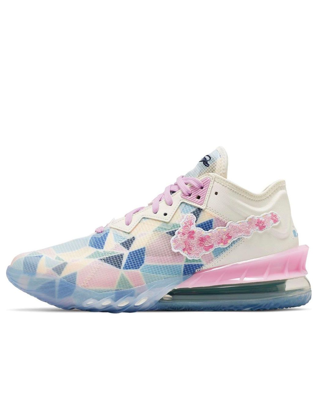 Nike Blue X Atmos Lebron 18 Low 'Sakura' for men