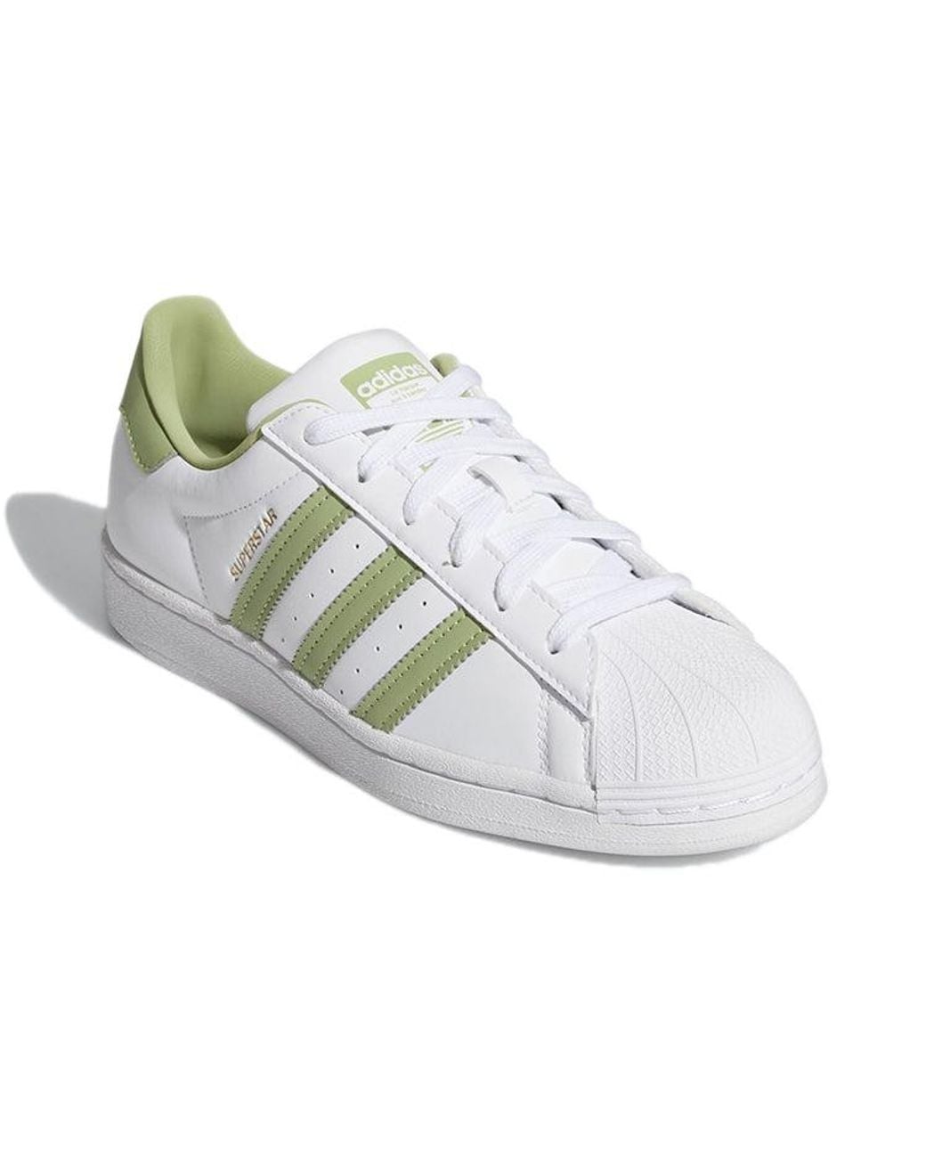 Adidas White (Wmns) Superstar Magic Lime'