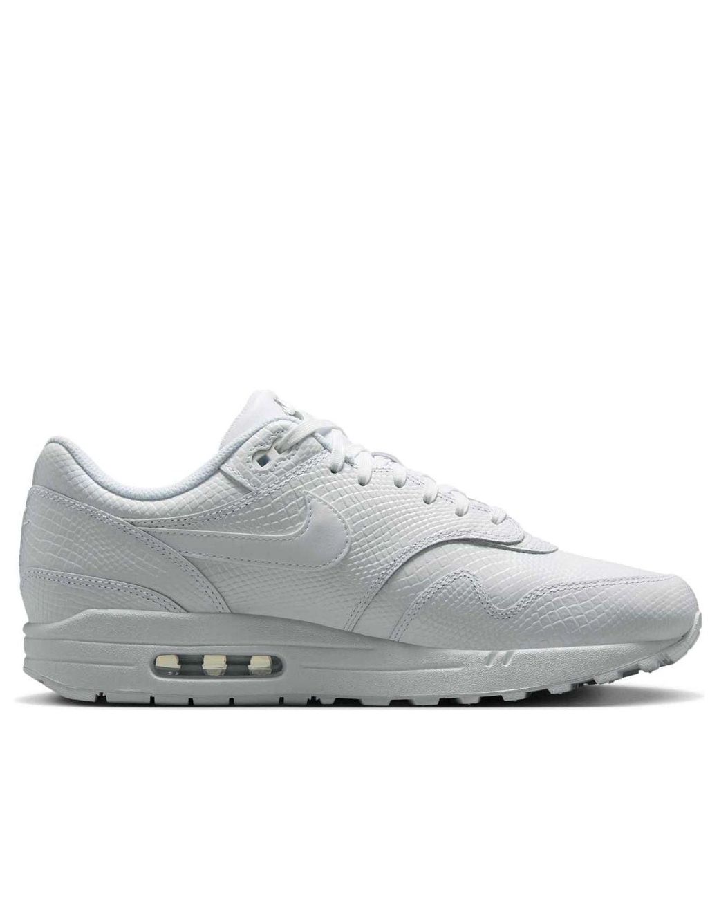 Nike White Air Max 1 Premium Snakeskin' for men