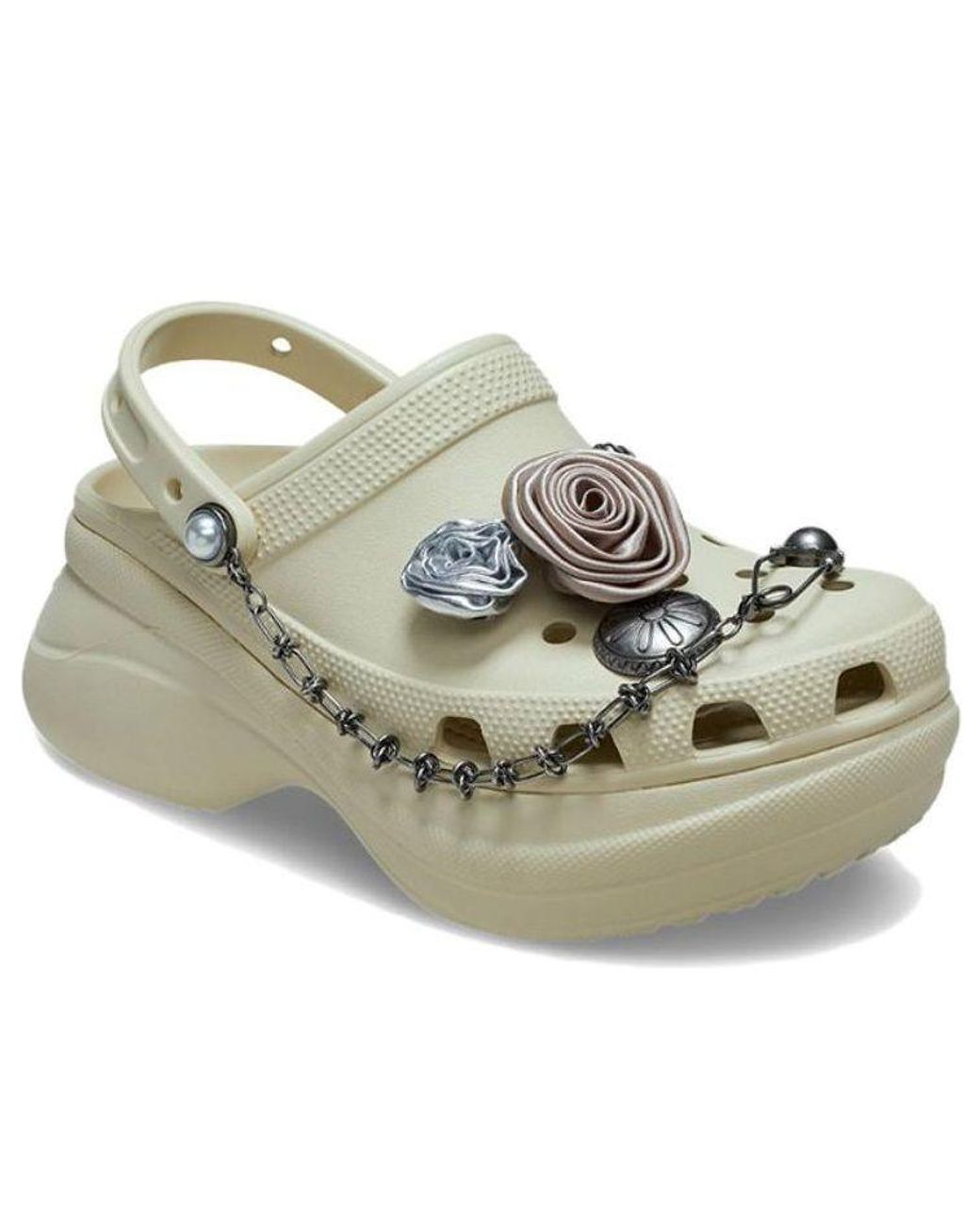 CROCSTM Metallic (Wmns) Bae Rebel Rose Clog 'Bone'