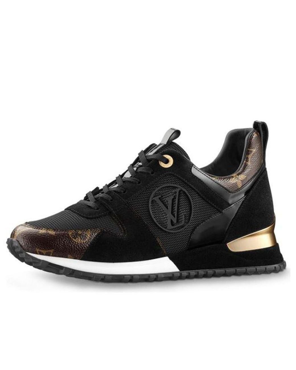 black lv sneakers