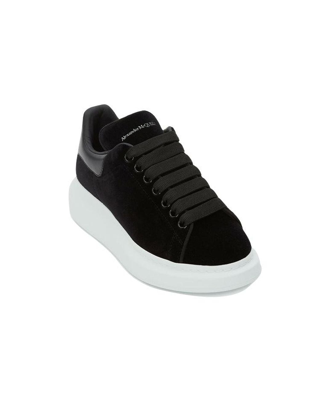 McQueen Black (Wmns) Oversized Sneaker 'Smooth'