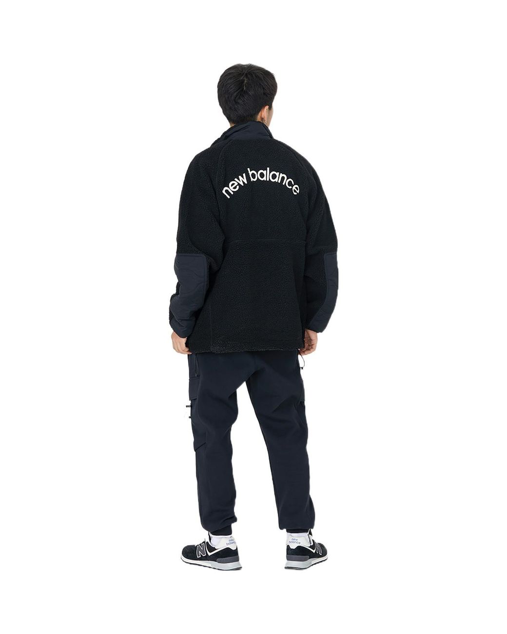 New Balance Black Lifestyle Cotton Warm Coat for men