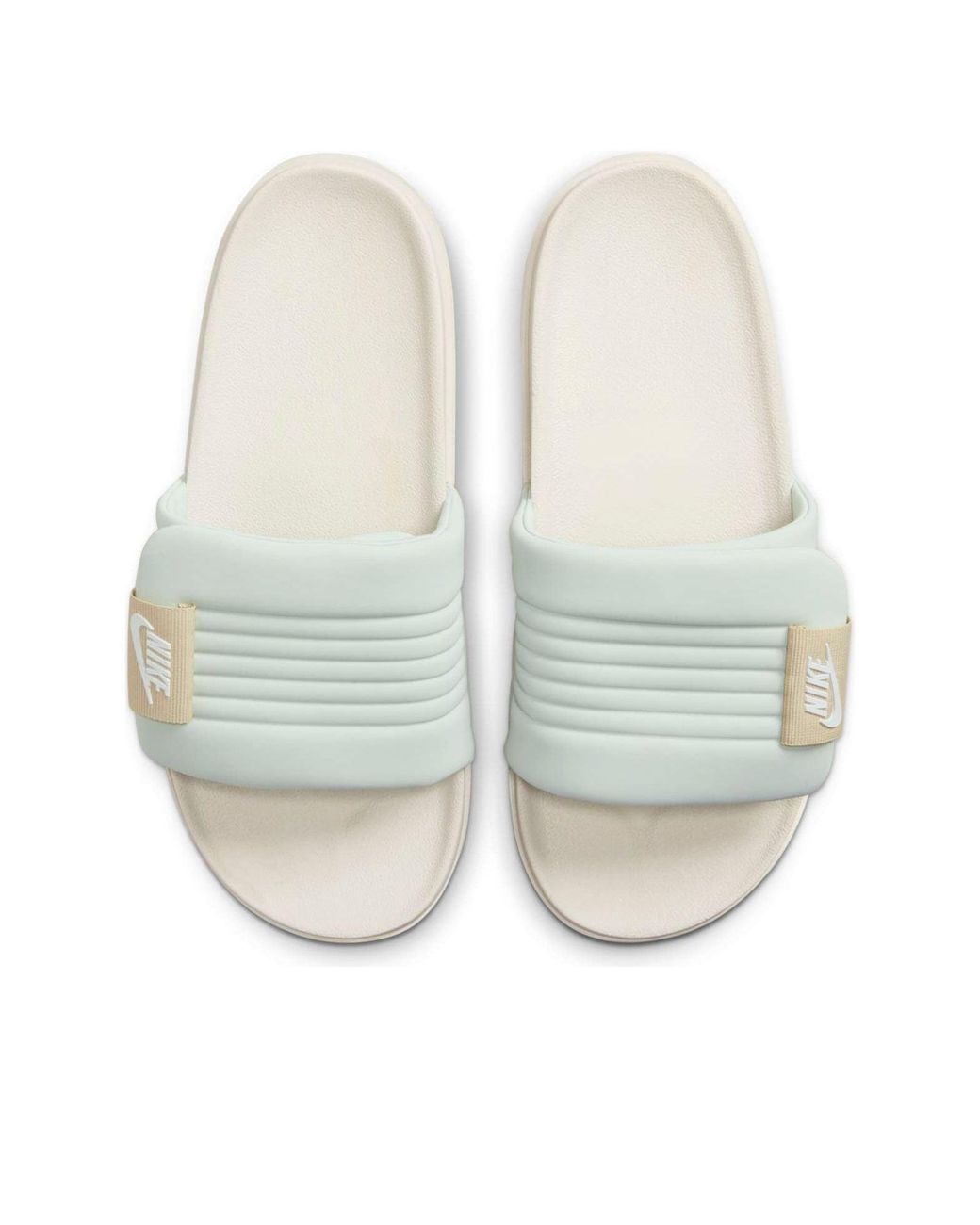 Nike White Offcourt Adjust Slide 'Light Sail' for men