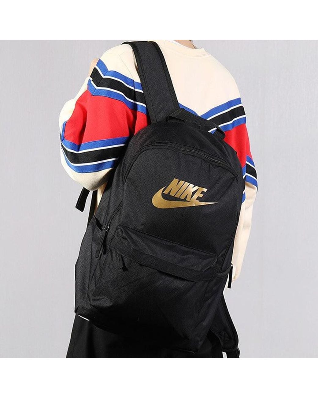 Nike Black Heritage 2.0 Backpack Metallic'