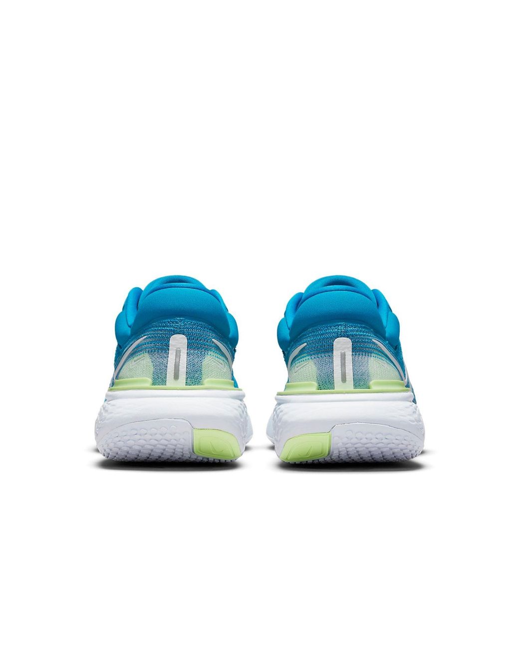Nike Blue Zoomx Invincible Run Flyknit Orbit Lime Glow' for men