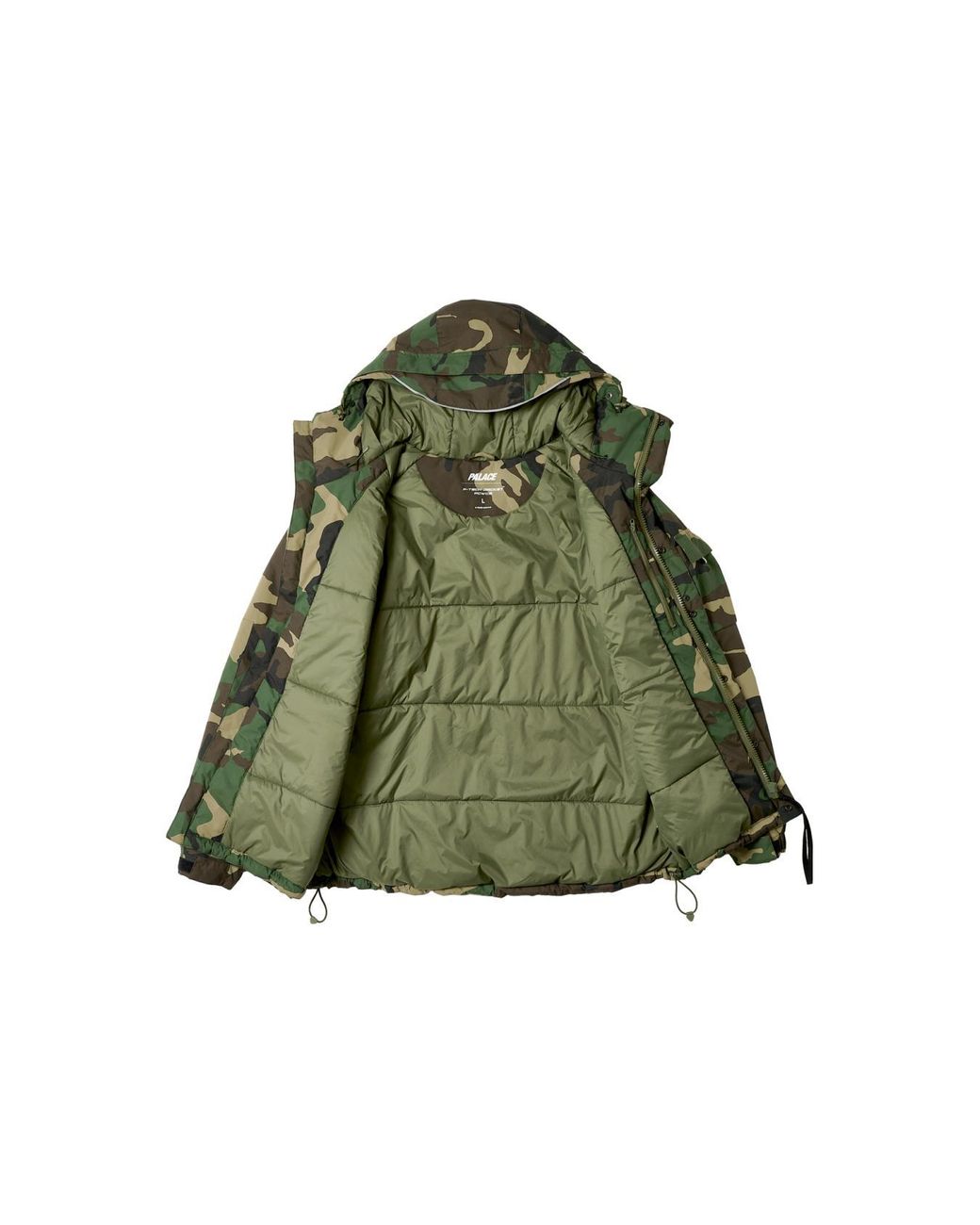 Palace Fw23 P-Tech Hooded Jacket 'Olivegreen' for men