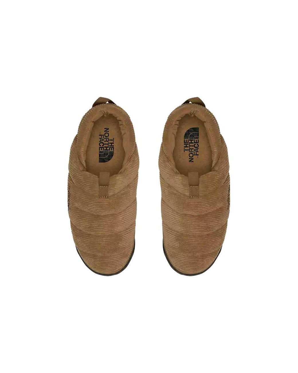 The North Face Brown Corduroy Nuptse Mules 'Utility' for men