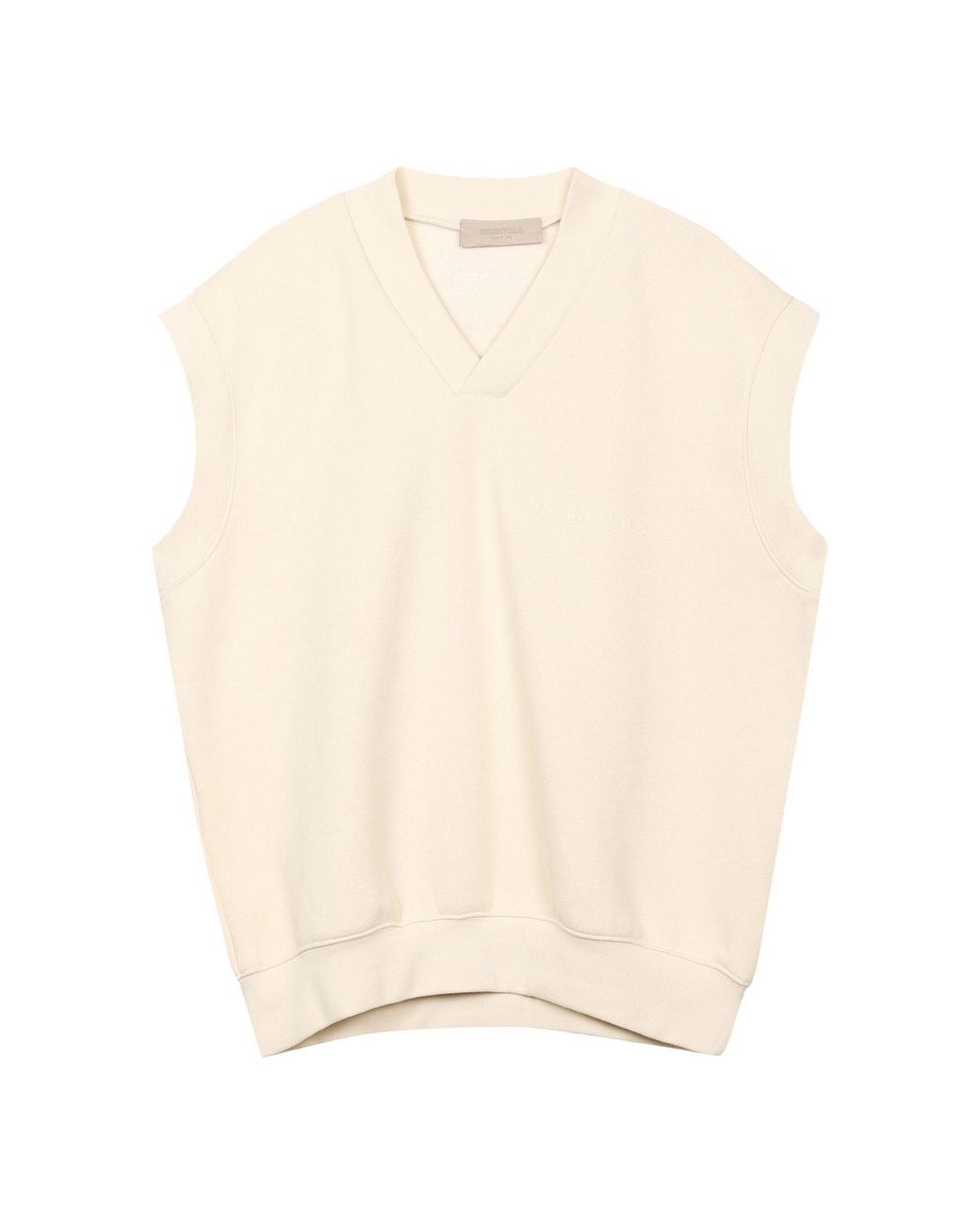 Fear Of God Natural Fw22 V Neck Vest 'Egg Shell' for men