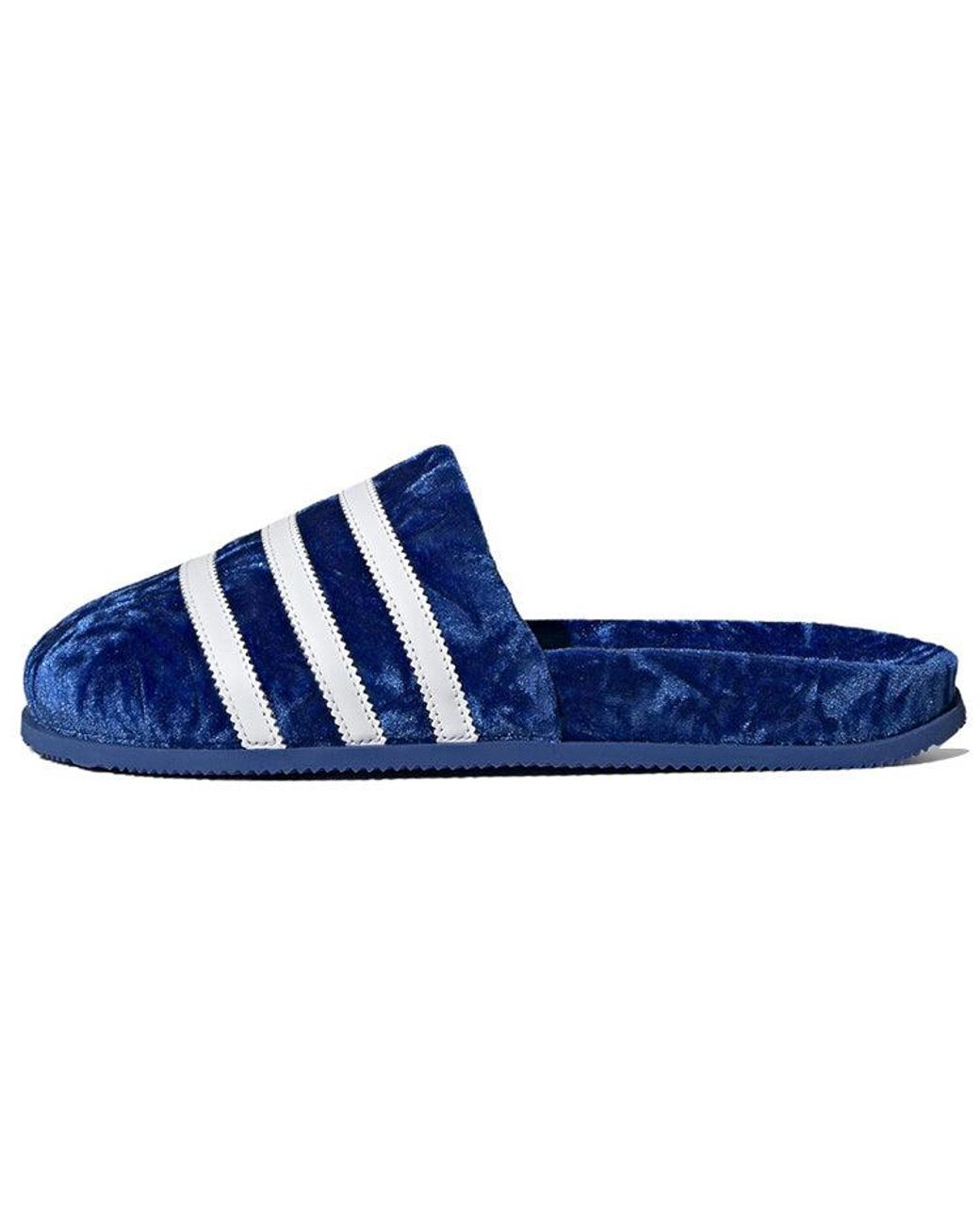 Adidas Blue Adimule Slide Velvet' for men