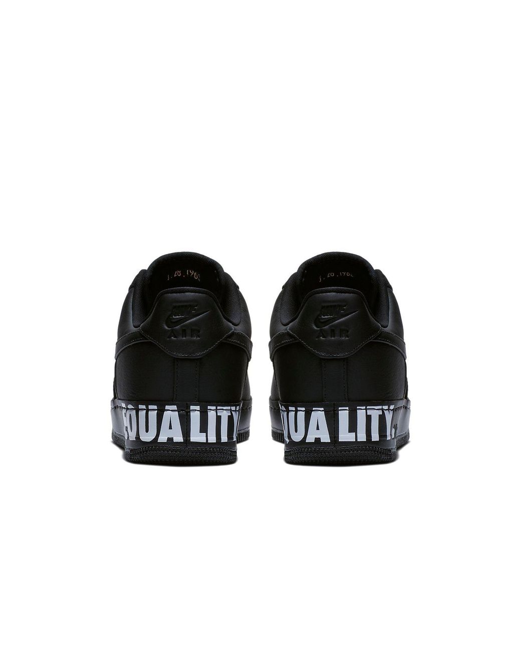 Nike Black Air Force 1 Low Cmft Bhm 'Equality' for men