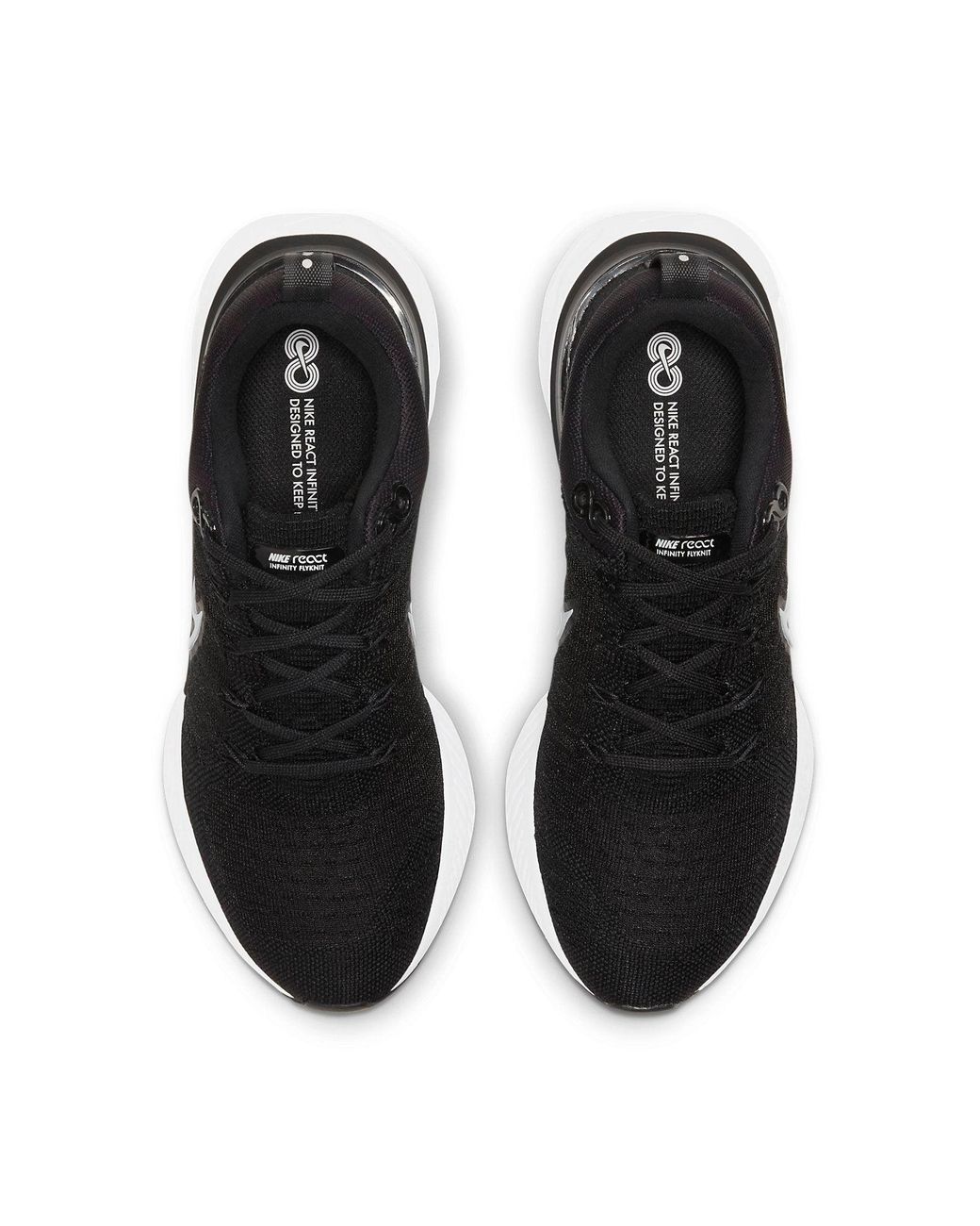 Nike Black React Infinity Run Flyknit 2