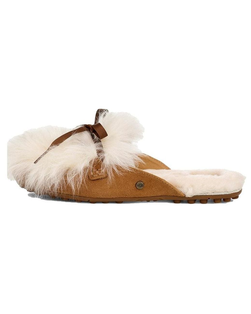 Ugg Brown (Wmns) Shaine Fluff Cozy Flat Plush Casual Slipper