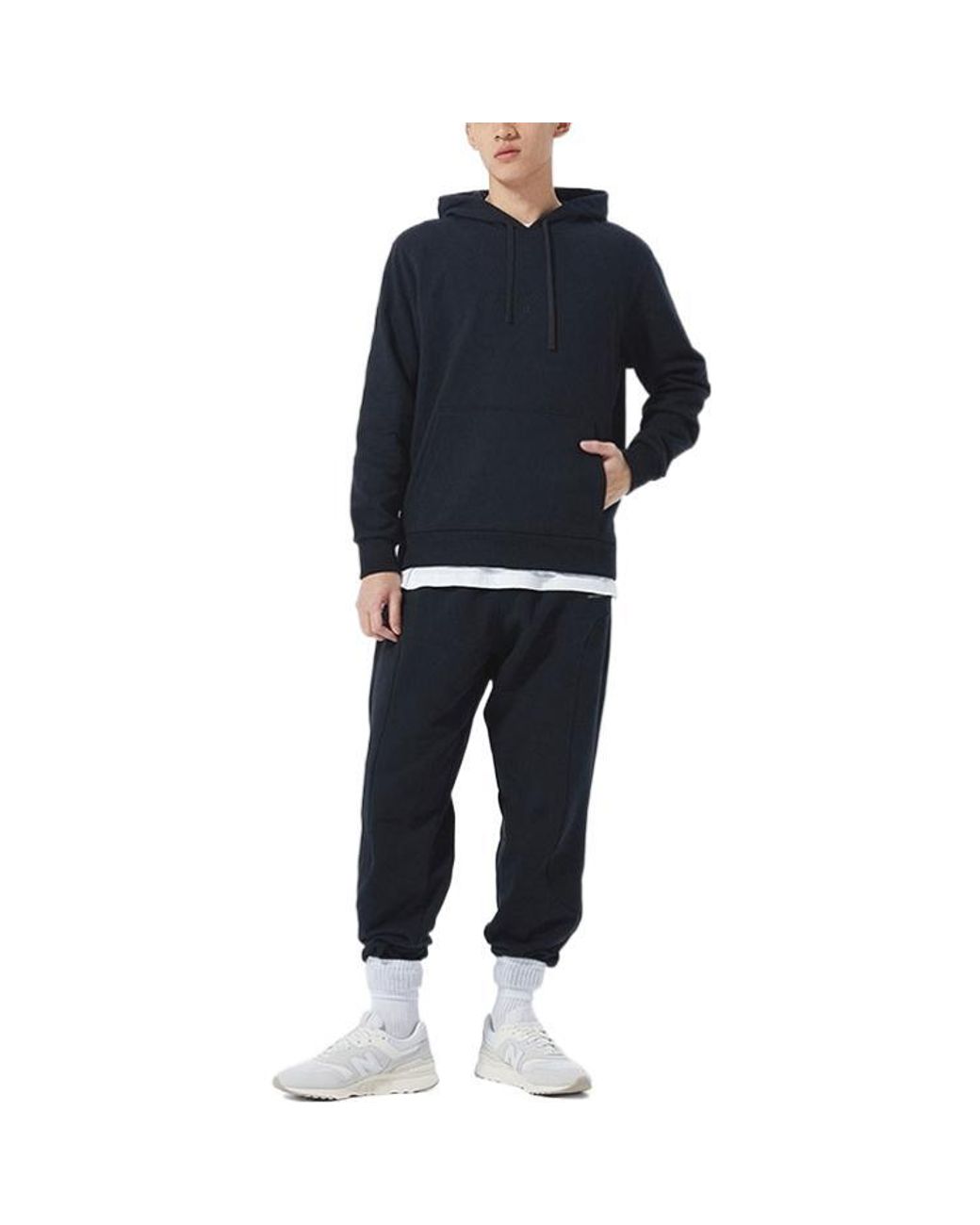 New Balance Black Solid Color Knit Couple Style for men