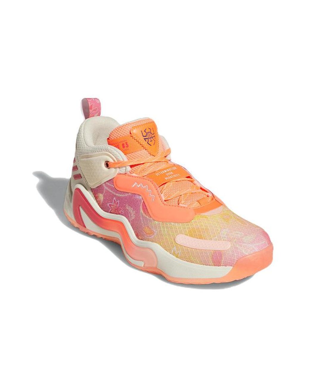 Adidas Pink D.O.N. Issue #3 Gca 'Ecru Tint' for men