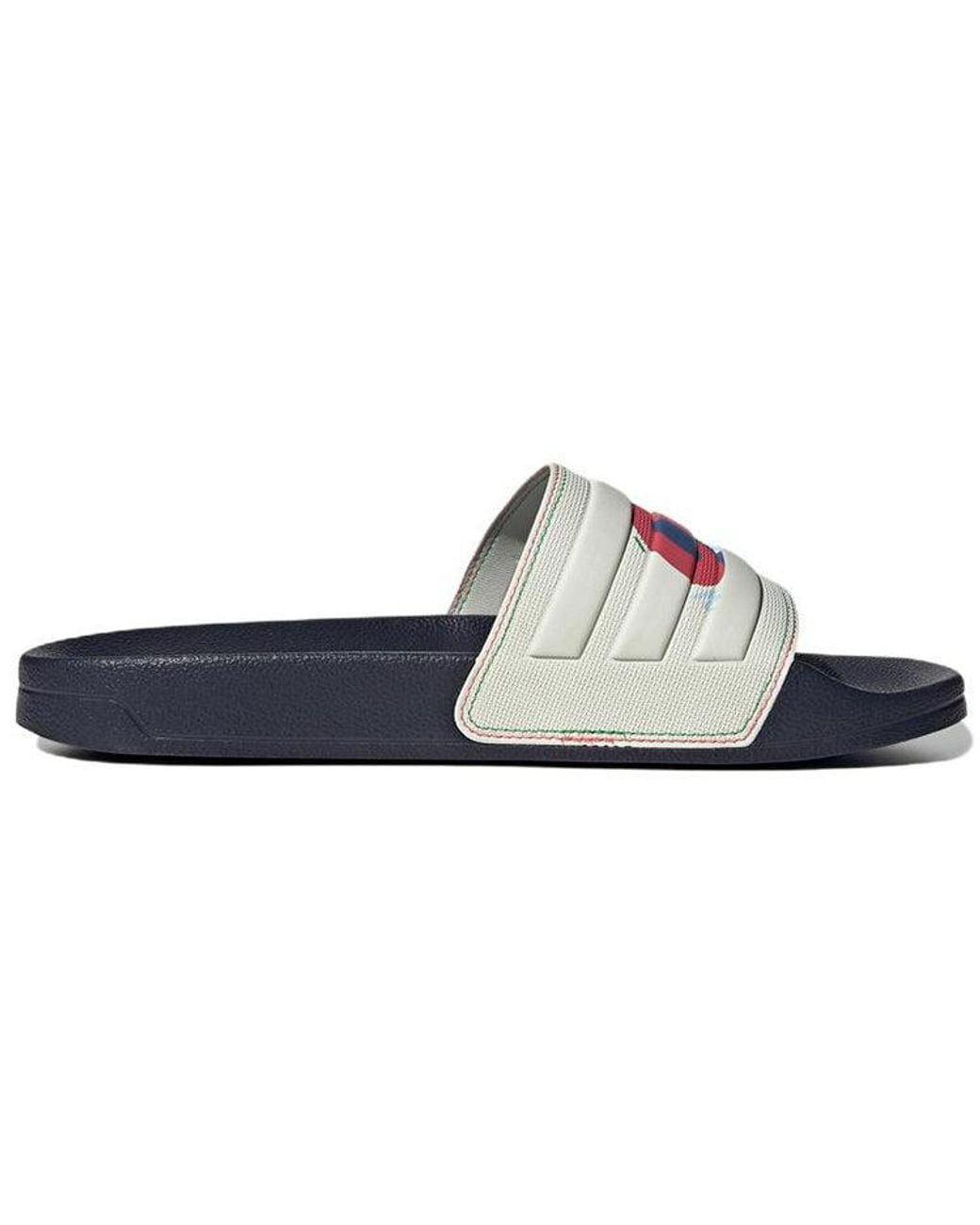 Adidas Blue Neo Adilette Shower Cozy Wear-Resistant Shoe