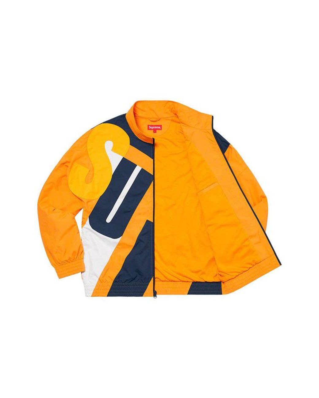 Supreme Orange Big Letter Track Jacket for men
