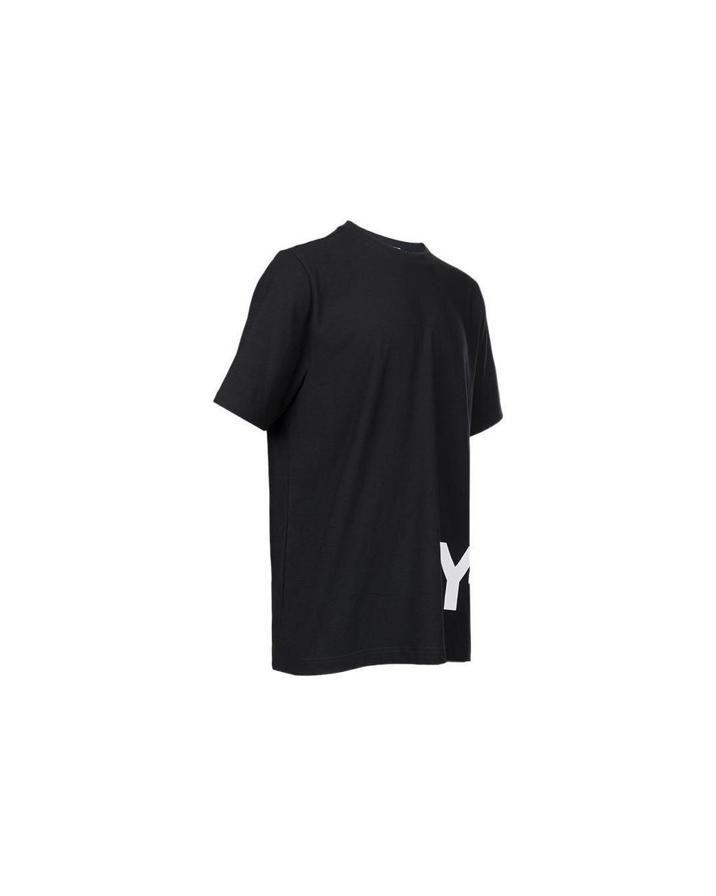 Adidas Black Y-3 Ch1 Short Sleeve Large Logo Tee for men