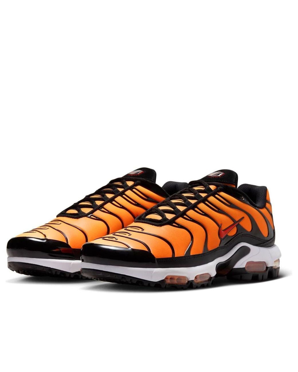 Nike Orange Air Max Plus G Golf Shoes for men