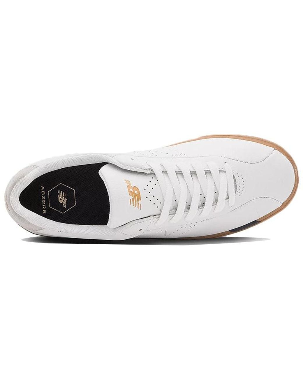 New Balance White Numeric 22 Gum' for men