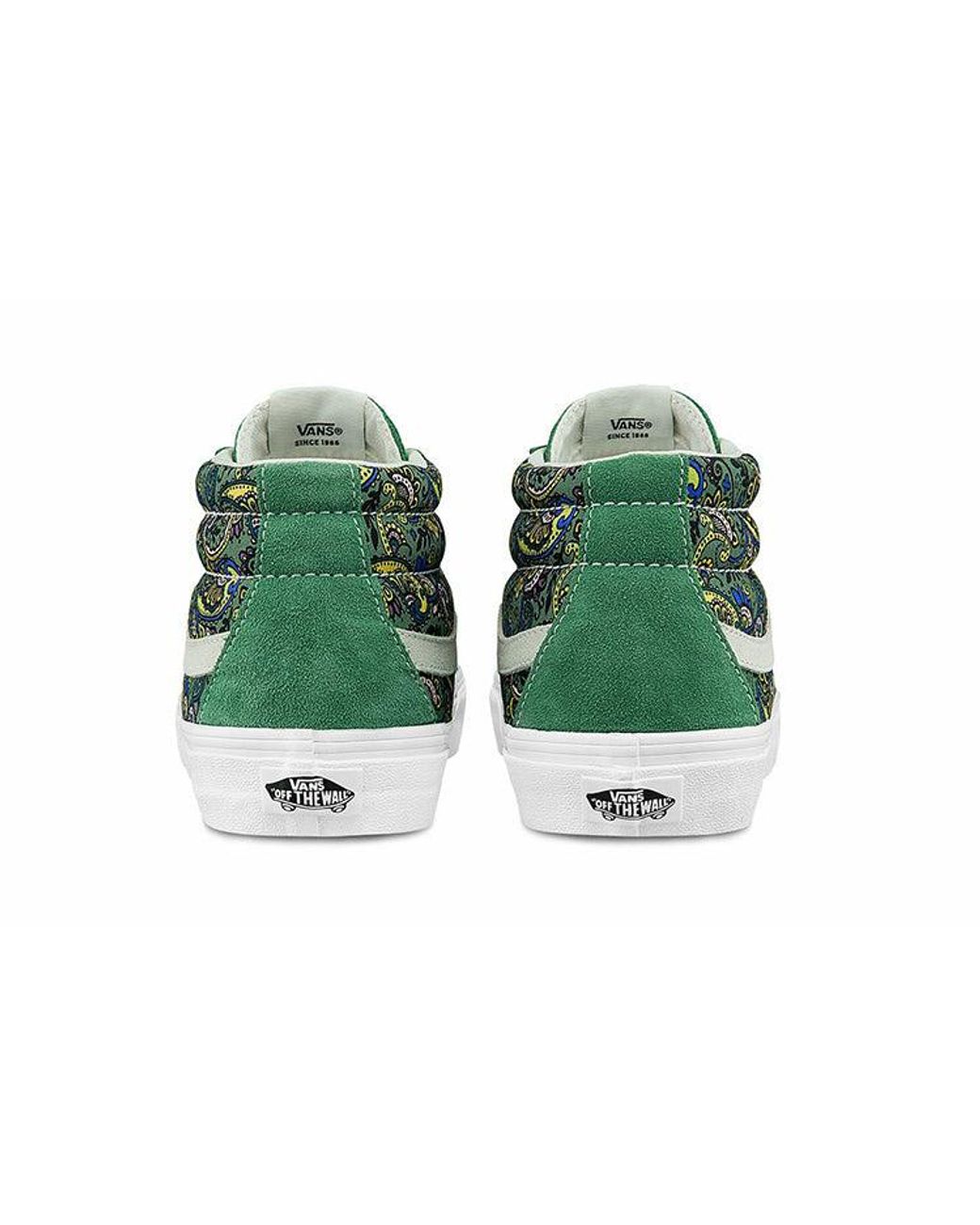 Vans Green Sk8-Mid Reissue 'Paisley for men