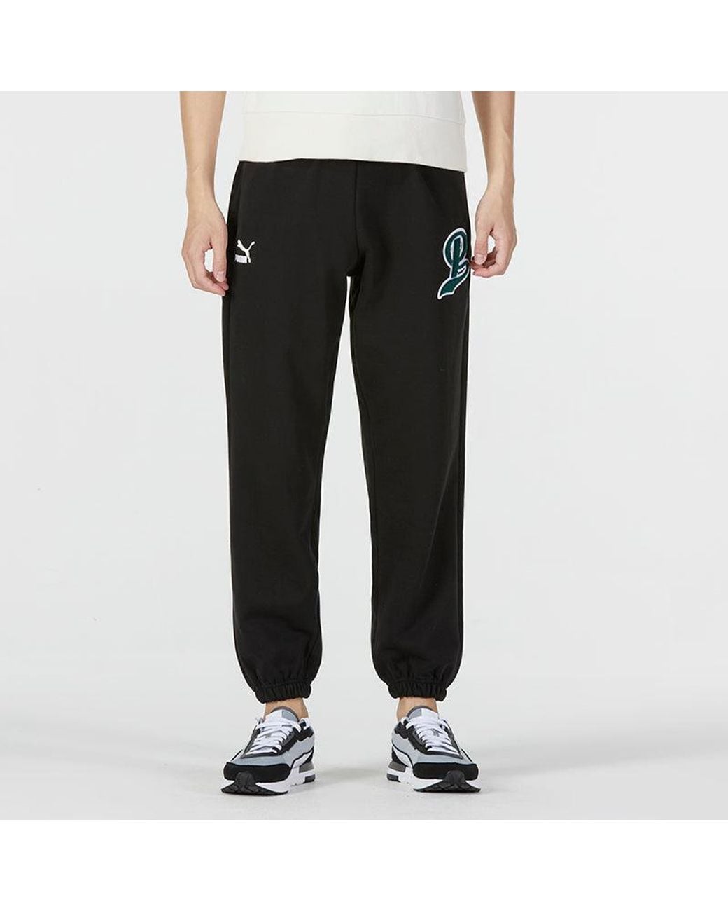 PUMA Black Team Sweatpants for men