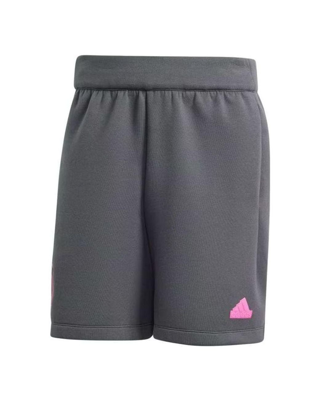 Adidas Gray Germany Travel Shorts Asia Sizing 'Carbon' for men