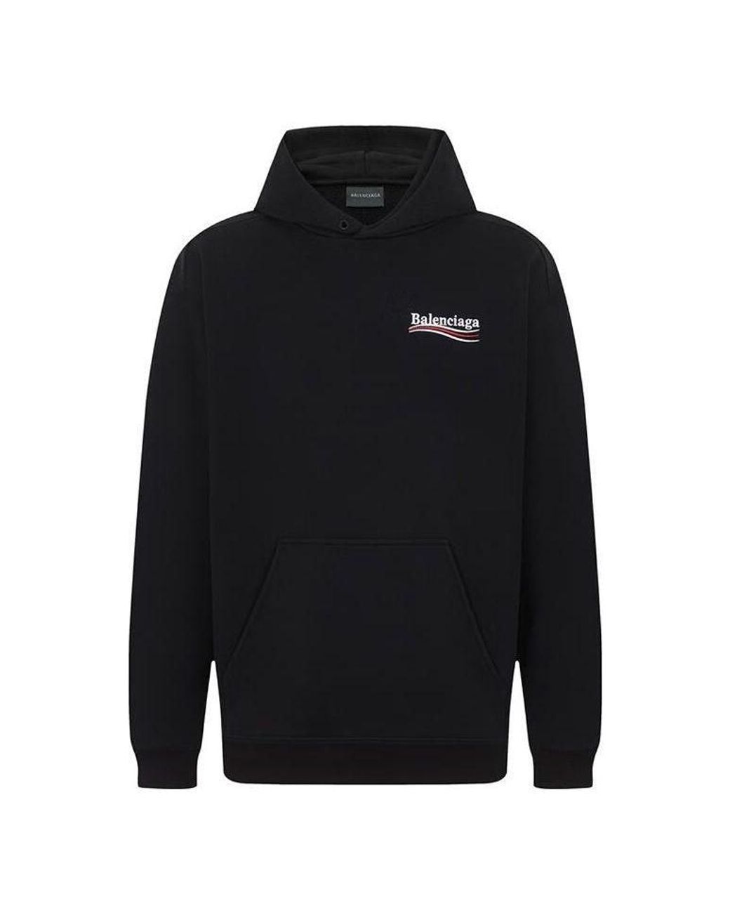 Balenciaga Black Political Campaign Hoodie Medium Fit for men