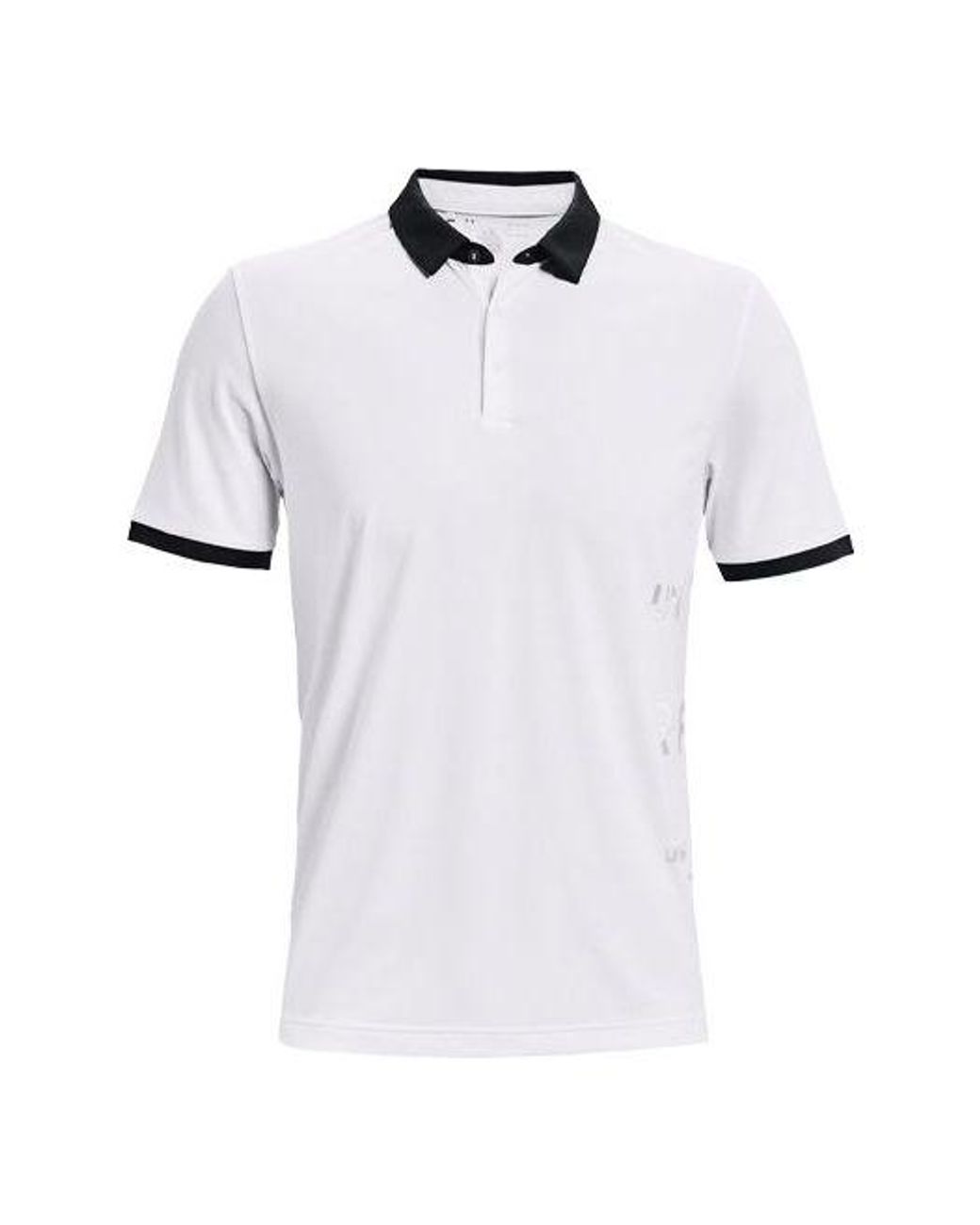 Under Armour White Curry Vanish Golf Short Sleeve Shirtpolo for men