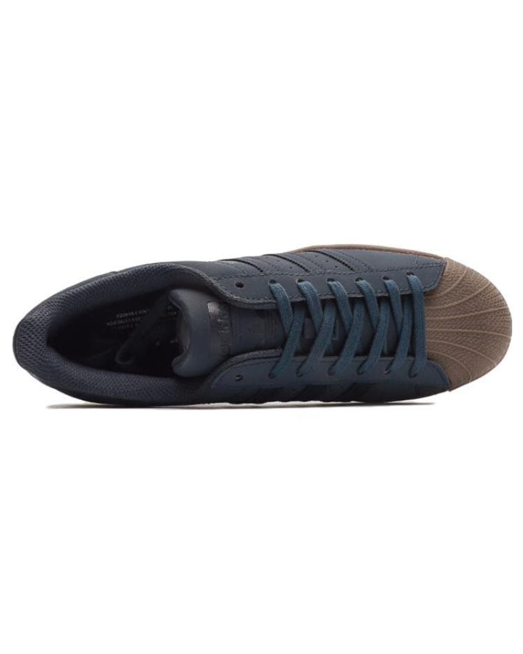 Adidas Blue Superstar Shoes Canvas for men