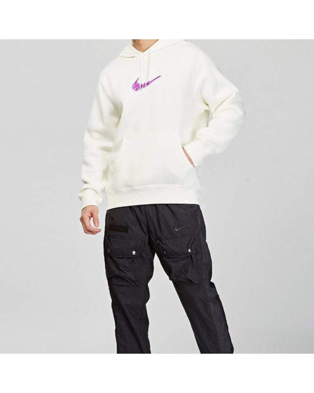 Nike White Embroidered Graffiti Logo for men