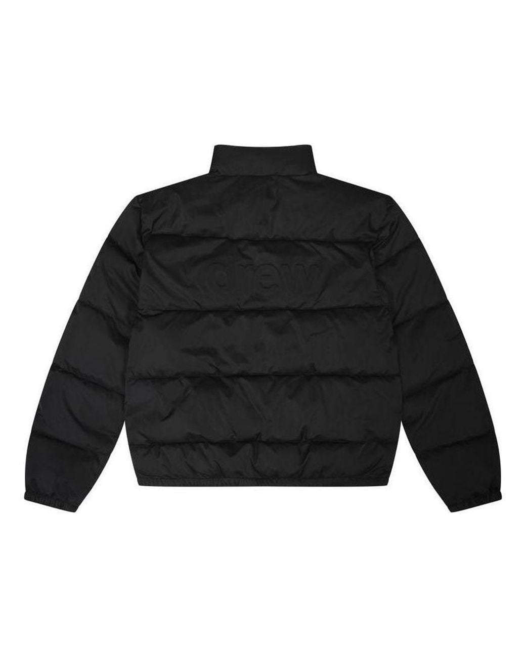 Drew House Black Standing Collar Puffer Jacket for men