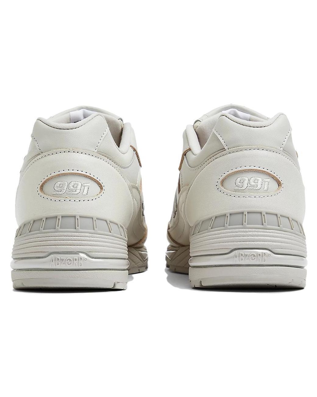 New Balance White 991 'Off' for men