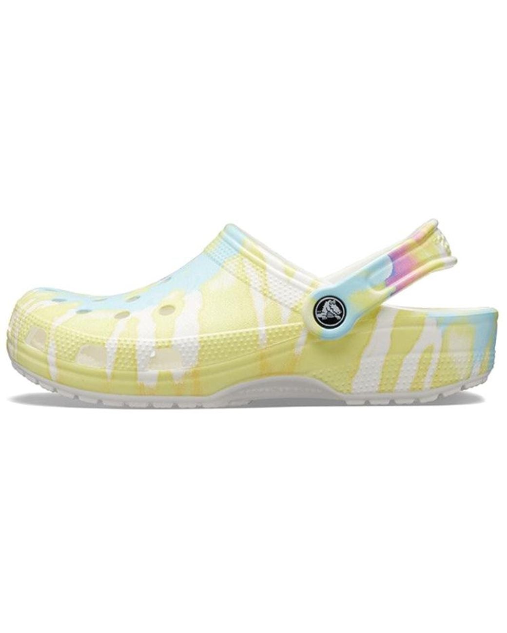 CROCSTM Blue Classic Clog Tie Dye Beach Sandals
