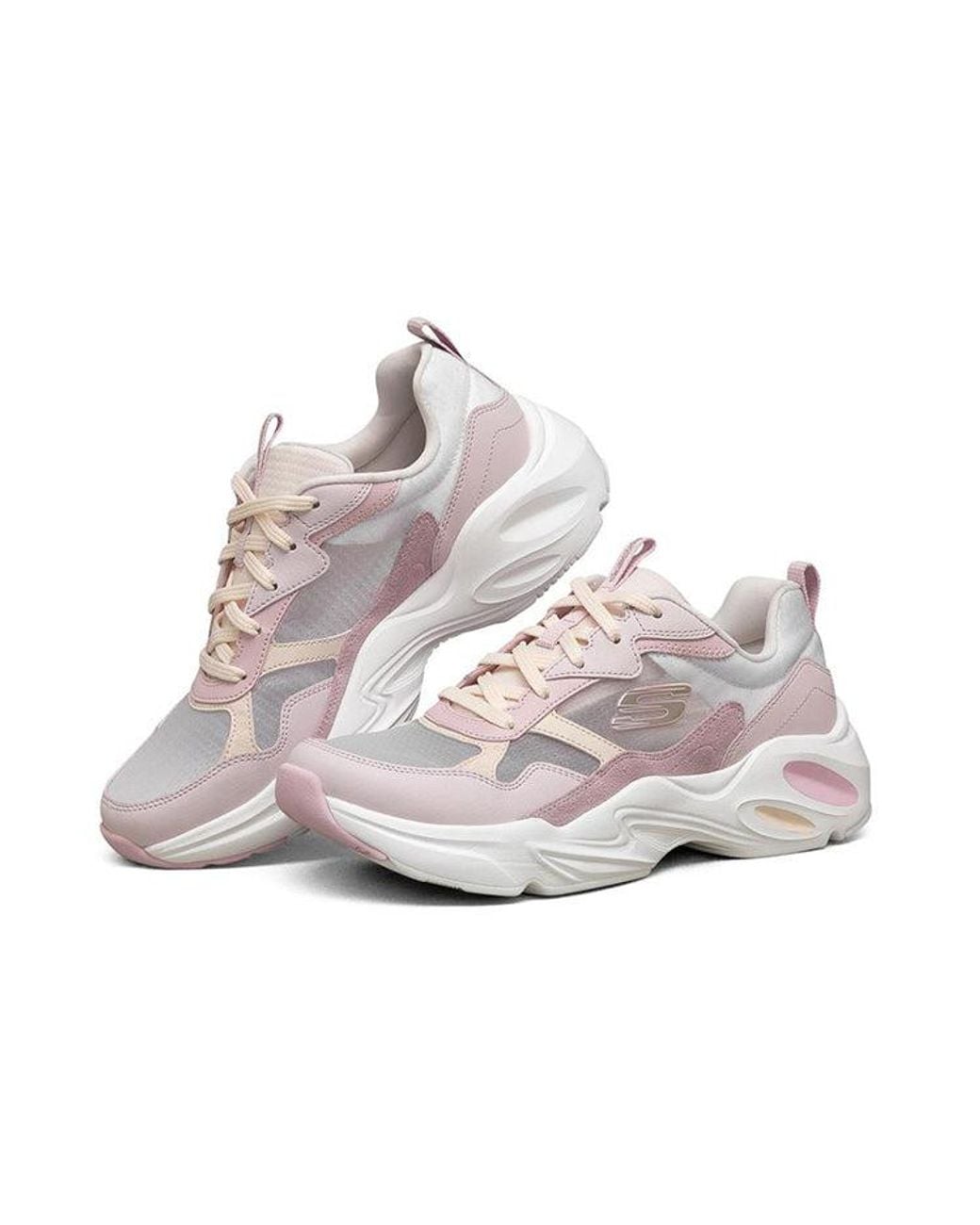 Skechers White (Wmns) Stamina Airy Low-Running Shoes