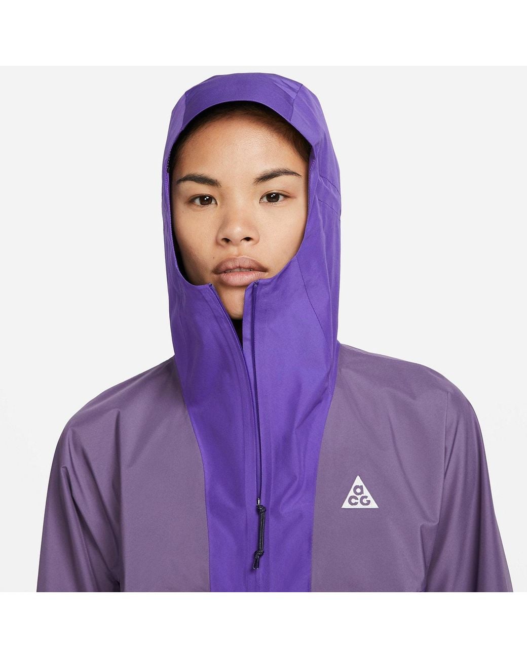 Nike Purple (Wmns) Acg Storm-Fit Adv Cascade Rain Jacket Asia Sizing 'Canyon'