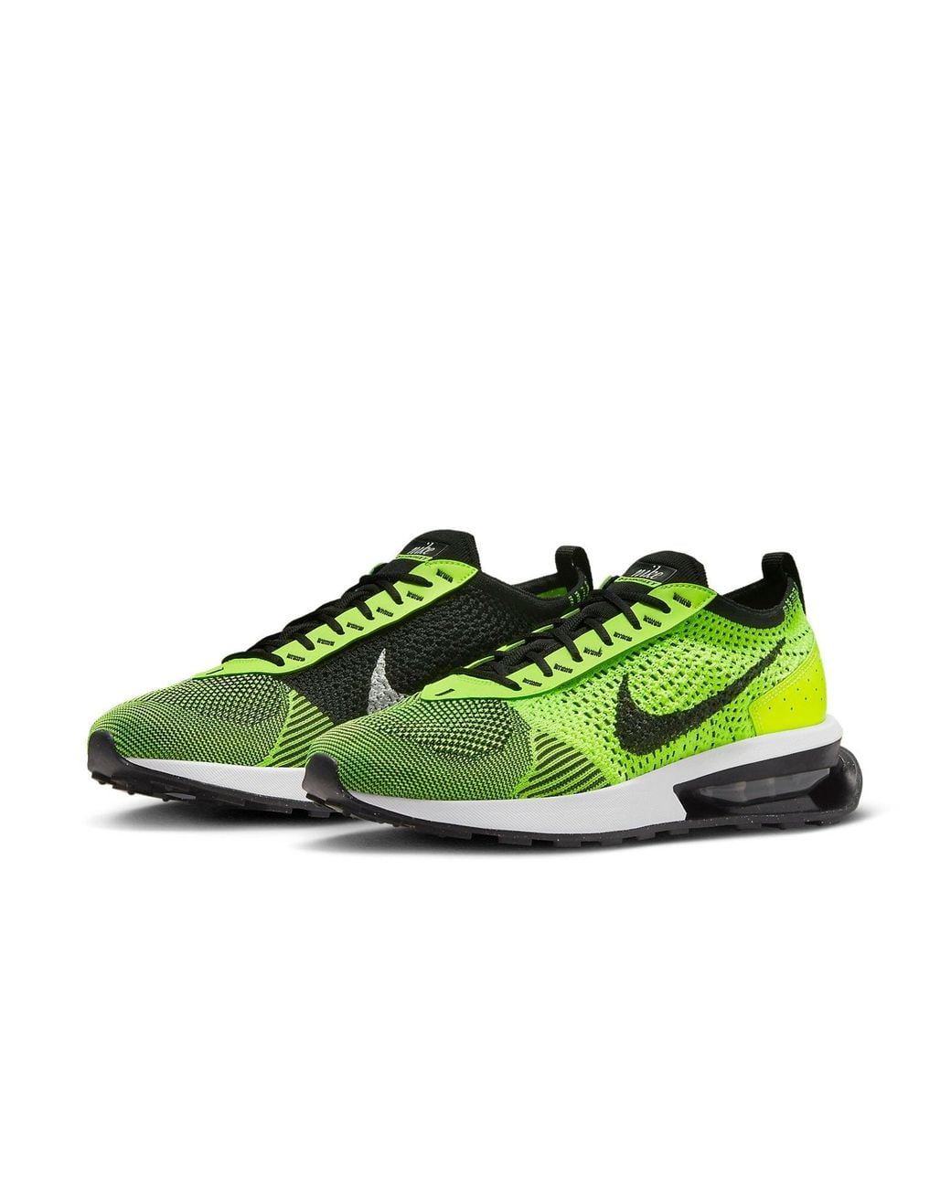 Nike Green Air Max Flyknit Racer 'Volt' for men