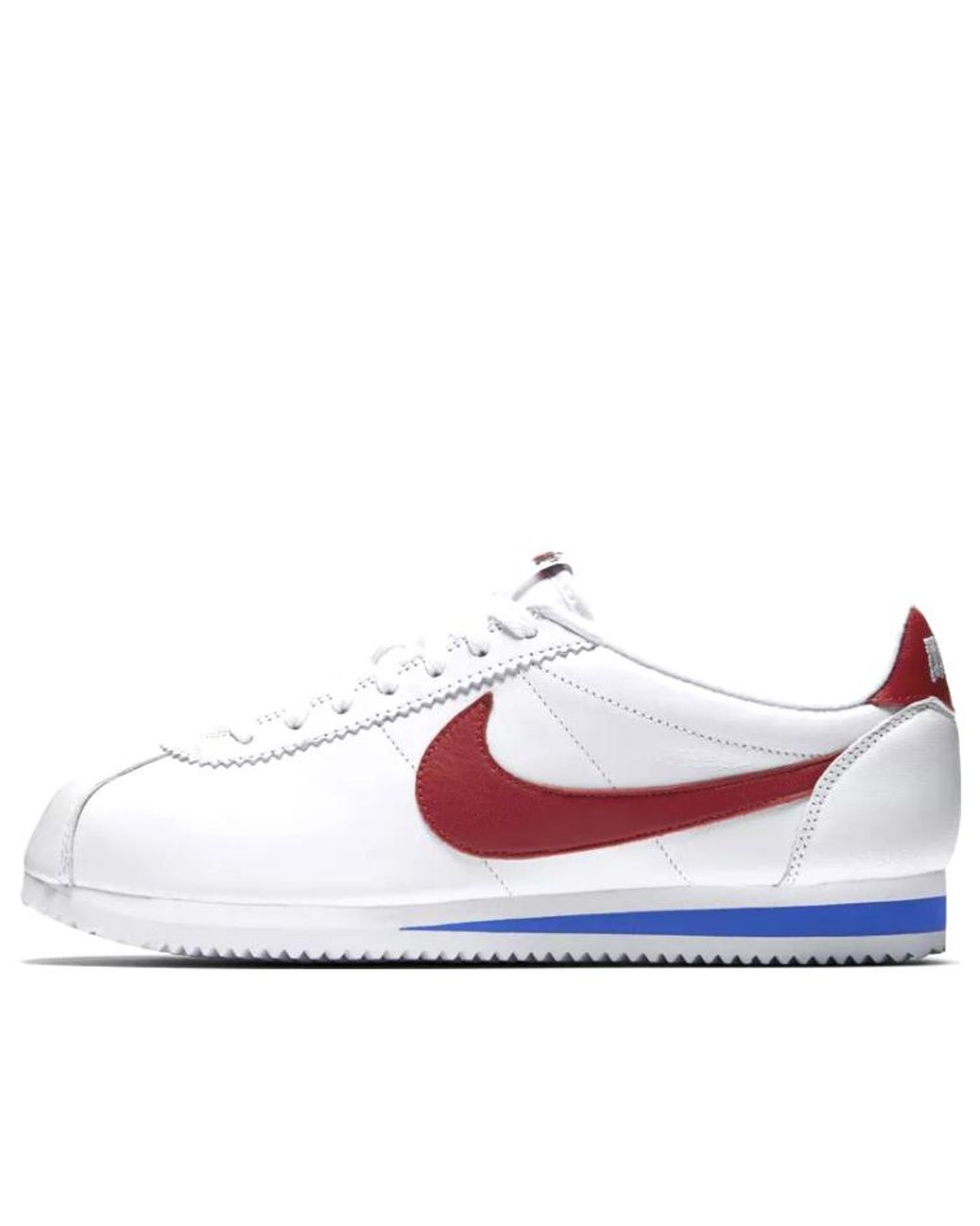 Nike White Classic Cortez Leather Qs 'Nai-Ke' for men