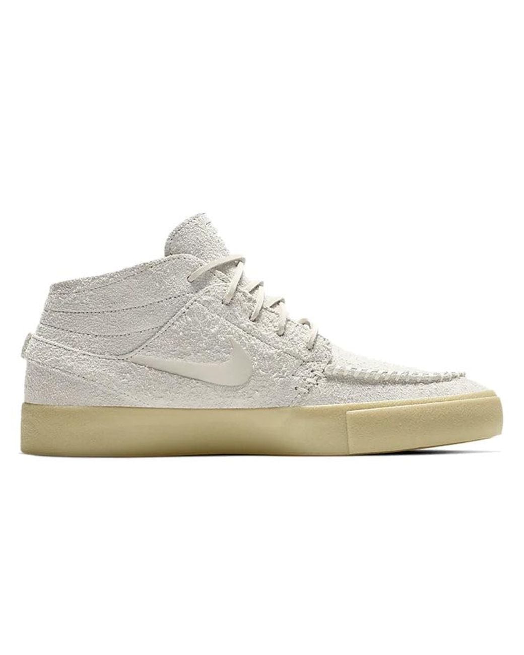 Nike White Zoom Janoski Mid Crafted Sb 'Light Bone' for men