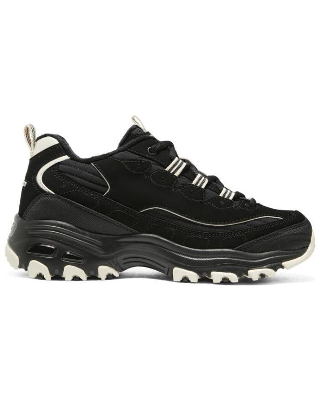 Skechers Black (Wmns) D'Lites Zip Along Shoes